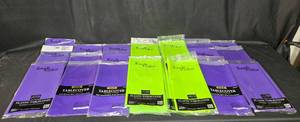 lot 181 image: Lot of Touch of Color Plastic Table Covers - Assorted Colors