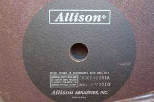 lot 45 image: NEW ALLISON ABRASIVES CUTOFFCHOP SAW  WHEELS