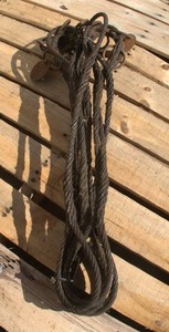 lot 52 image: 10 EMCO INDUSTRIAL METAL ROPE SLINGS