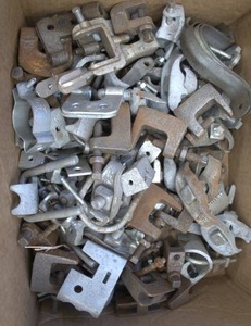 lot 43 image: CONDUIT BEAM CLAMP HANGERS PLUS RIVITS