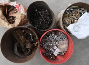 lot 143 image: CANS OF MISC ITEMS