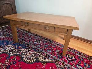 lot 51 image: Arts & Craft Mission Coffee Table