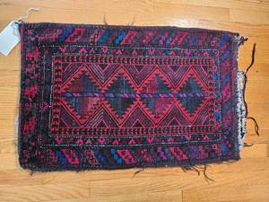 lot 56 image: Afghan Baluch Persian Mat