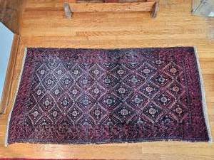 lot 59 image: Afghan Baluch Persian Area Rug