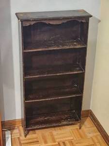 lot 309 image: Rough Finish Bedroom Bookcase