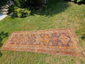 lot 116 image: Tribal Caucasian Persian Area Rug, as  49 x 152
