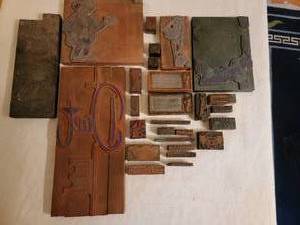 lot 292 image: Old Minneapolis Restaurant Printer Blocks