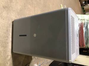 lot 29 image: GE 50-Pint Dehumidifier with Built-in Pump for Basement, Garage or Wet Rooms up to 4500 sq. ft. in Grey    Customer Returns See Pictures