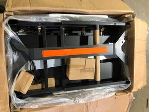 lot 38 image: Blackstone 4-Burner Liquid Propane Outdoor Griddle with Hood in Black  Customer Returns See Pictures