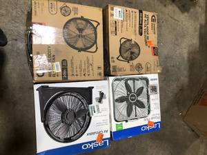 lot 26 image: Lot of Assorted Fans  Various Models and Conditions     Customer Returns See Pictures