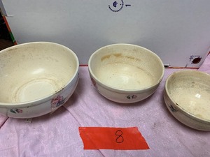 Glassware, Batterina bowls, plates