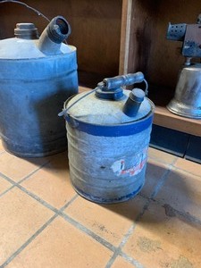 Gas cans, oil cans, spouts and more