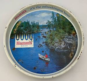 lot 4 image: Vintage Hamms Beer Serving Tray 12