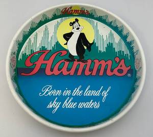 lot 9 image: Vintage Hamms Beer Bear Serving Tray 12