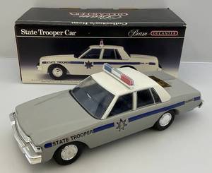lot 10 image: Vintage Collectible Jim BEAM Decanter State Trooper Car Used In Original Box (Empty)