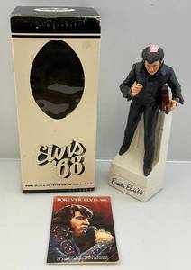 lot 21 image: Vintage ELVIS 68 McCormick Distilling Company Decanter (NIB)