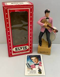 lot 22 image: Vintage ELVIS 55  (Second In Series Limited Edition) McCormick Distilling Company Decanter (NIB)