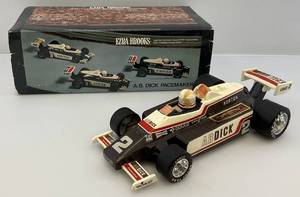 lot 55 image: Vintage EZRA BROOKS Limited Edition Collectors Decanter Indy Race Car A.B. DICK PACEMAKER Used IN Original Box (EMPTY)