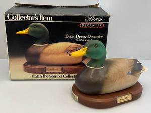 lot 67 image: BEAM Decanter Collectors Item Mallard Duck (Used In Original Box) EMPTY