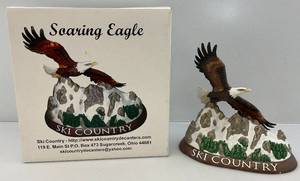 lot 80 image: Vintage Ski Country Collectible (Soaring Eagle) Decanter In Original Box (EMPTY)