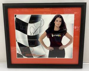 lot 93 image: Treadways Authentic Autographs (Daica Patrick) Autographed Photo With COA Framed Behind Glass 12 14 x 14 34