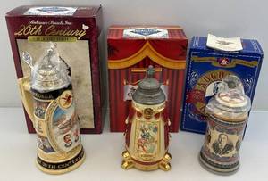 lot 147 image: Misc. Budweiser Collector Steins (NIB)