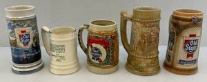 lot 155 image: Misc. Vintage Brewing Company Steins (NIB)