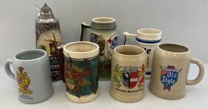 lot 156 image: Misc. Beer Steins & More