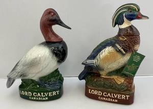 lot 168 image: Lord Calvert Collector Decanters (Canvas Back & Wood Duck) (Empty)