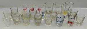 lot 177 image: Misc. Shot Glasses Some With Advertisement