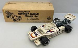 lot 180 image: Vintage BEAM (Bobby Unser) Gurney Eagle Racing Car Decanter (EMPTY)