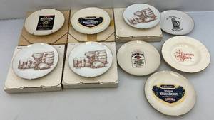 lot 181 image: Misc. Liquor Advertisement Collectors Plates (Most New In Original Box)