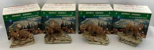 lot 186 image: RARE Hoffman Originals The Jack Richardson Series The Fighting Rams Decanter Set (Full Set Of Four)