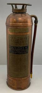lot 198 image: Vintage Copper National Fire Extinguisher (VERY COOL)