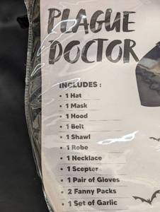 lot 45 image: Plague Doctor Costume - Complete Set