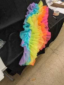 lot 78 image: Rainbow Multi-Layered Tulle Fabric