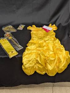 lot 94 image: Nellbeauty Yellow Princess Dress Costume Set with Accessories