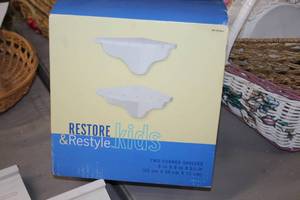 lot 1496 image: Lot of (2) Restore & Restyle Kids Corner Shelves