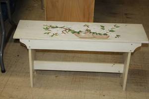 lot 1525 image: Floral pattern Bench 36