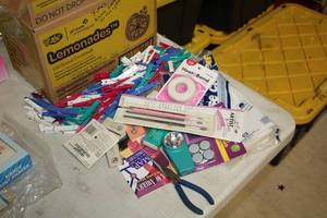 lot 1589 image: Lot of (1 Box) Assorted Krafting Tools, Parts and Accessories