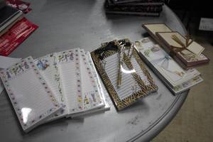 lot 1595 image: Lot of (12 Packs) Assorted Note Pads  Various Designs and Styles ( Total Items )