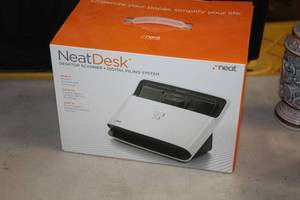 lot 1554 image: Neat Desk Digital Filing System Desktop Scanner (New )