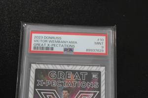 2023-24 Donruss Great X-Pectations Victor Wembanyama #10 Rookie Card PSA 9