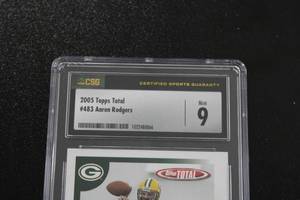 2005 Topps Total Aaron Rodgers #483 Rookie Card CSG 9