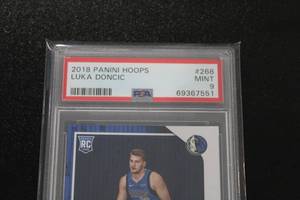 2018-19 Hoops Luka Doncic #268 Rookie Card PSA 9