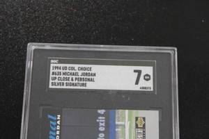 1994 Collectors Choice Silver Signature Parallel Michael Jordan #635 SGC 7