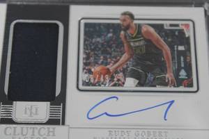 2022-23 National Treasures Clutch Factor Rudy Gobert Autograph 849  Only 49 Exist