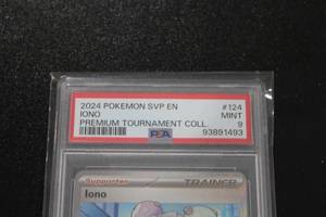 2024 Pokemon Premium Tournament Collection Black Star Promo Iono #124 PSA 9