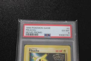 1999 Pokemon Black Star Promo Pikachu Movie Promo #4 PSA 6