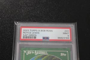2023 Topps x Bob Ross Sap Green Royce Lewis #41 PSA 9 1575  Only 75 Exist